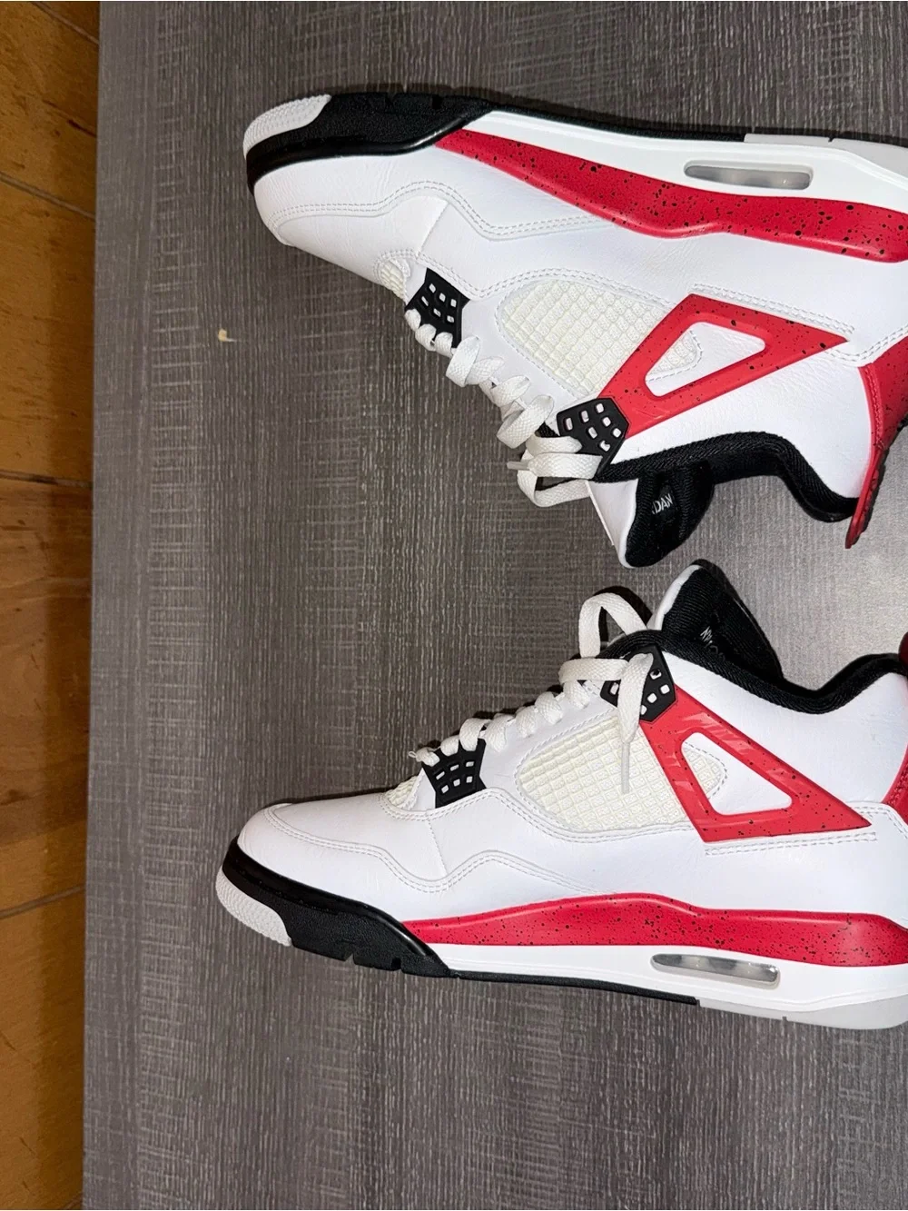 Jordan White Red Black Retro Basketball Sneakers